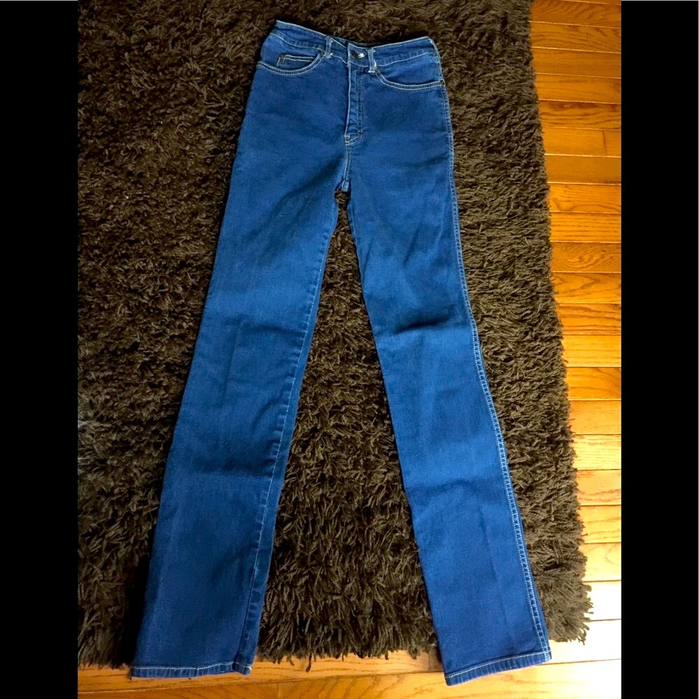 Calvin Klein Dark Blue Straight-Leg Jeans